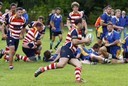 Marc Higgins with ball